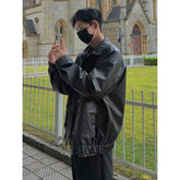 Hearujoy Vintage PU Leather Jacket Men 2024 New Big Pocket High Quality Jackets Mens Fashion Motorcycle Causal Coat 5XL-M